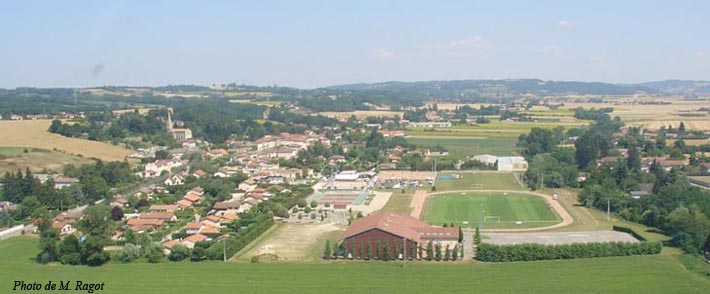 photo vue aérienne d'Estrablin