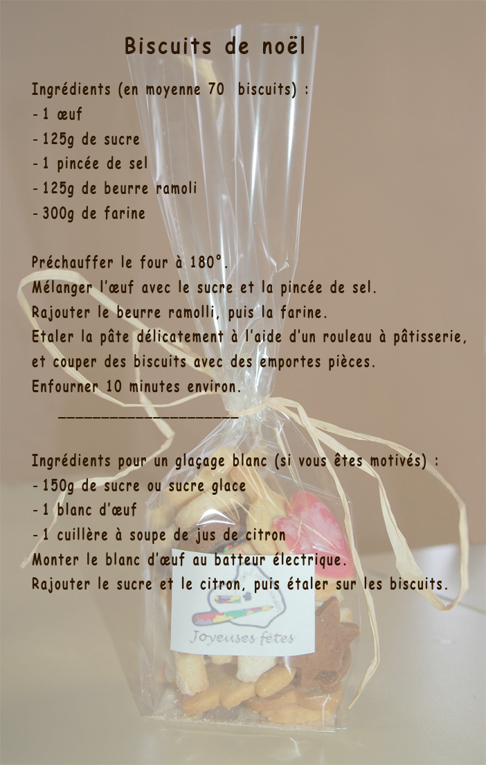 photo recette biscuits noel